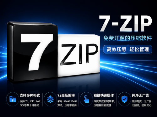 7-Zip压缩软件介绍：免费高效的文件管理工具